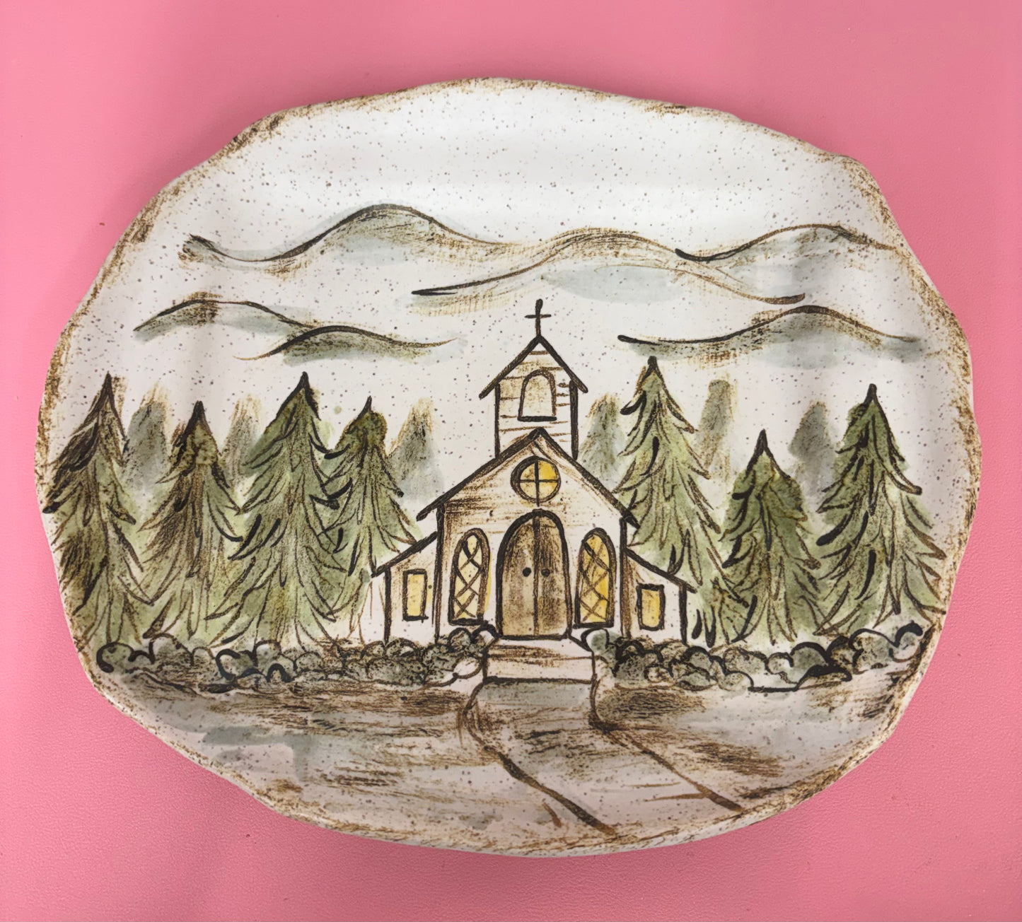 Wintertime Church Plate