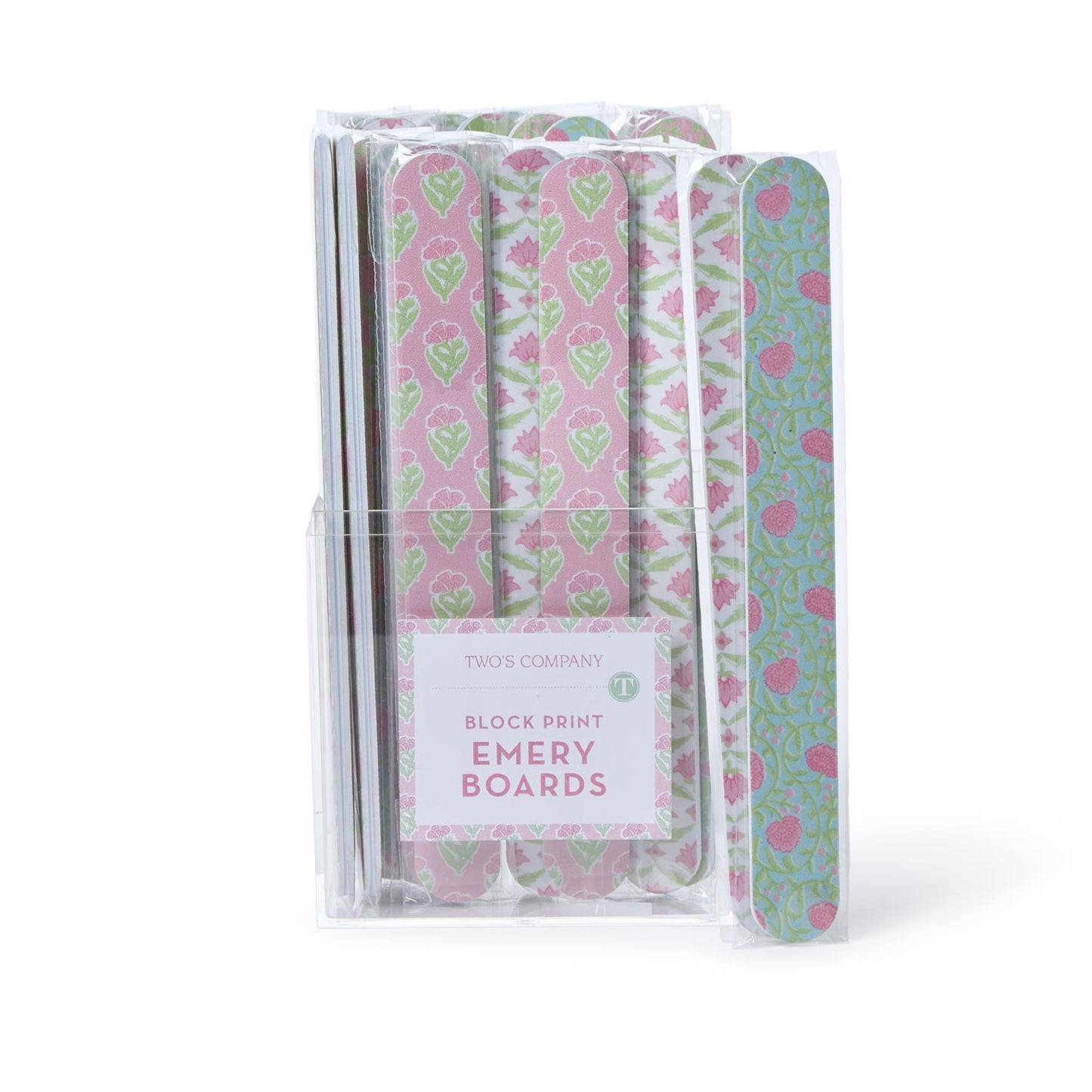 Floral Block Print Emery Board