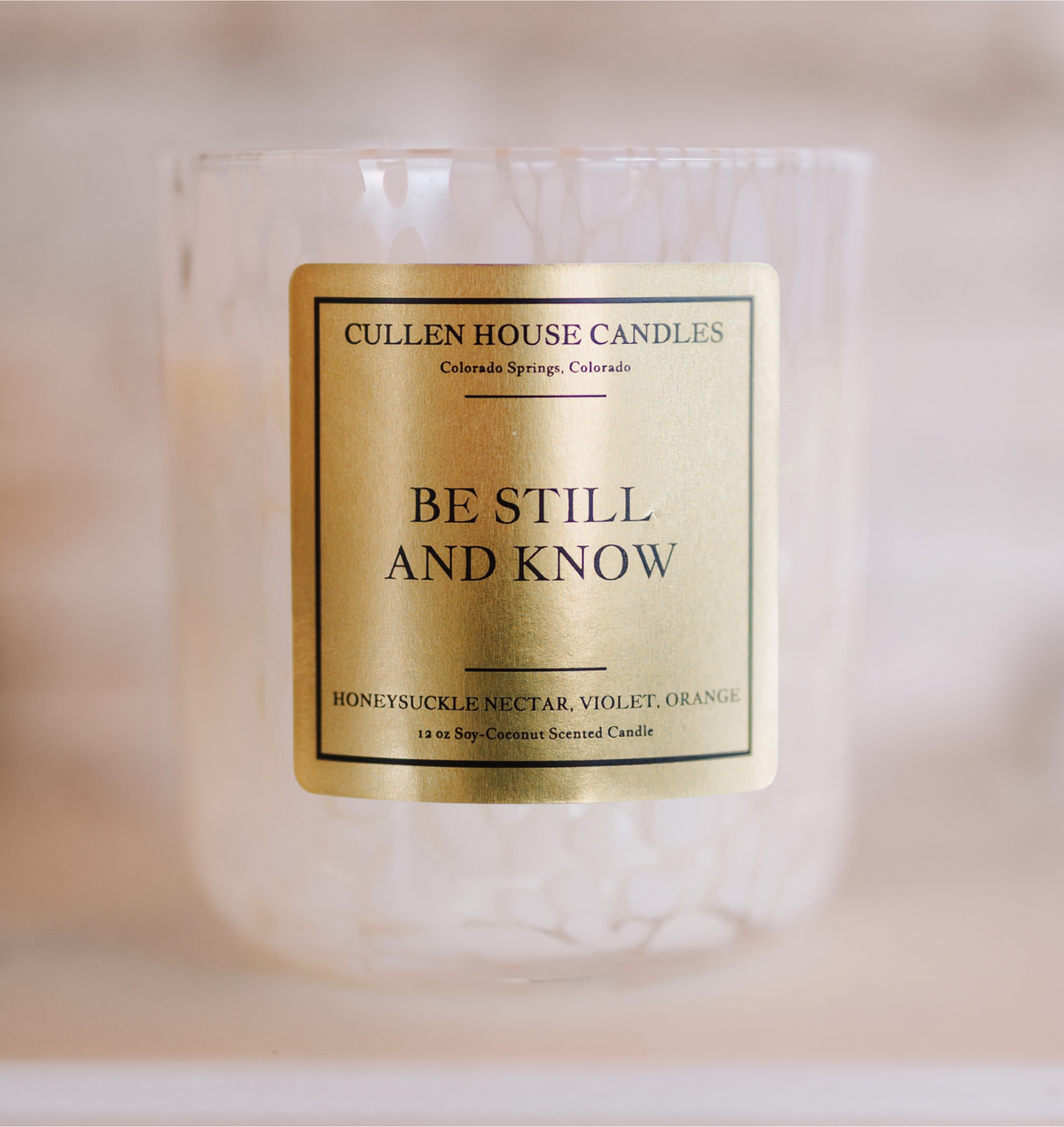 Be Still and Know Candle