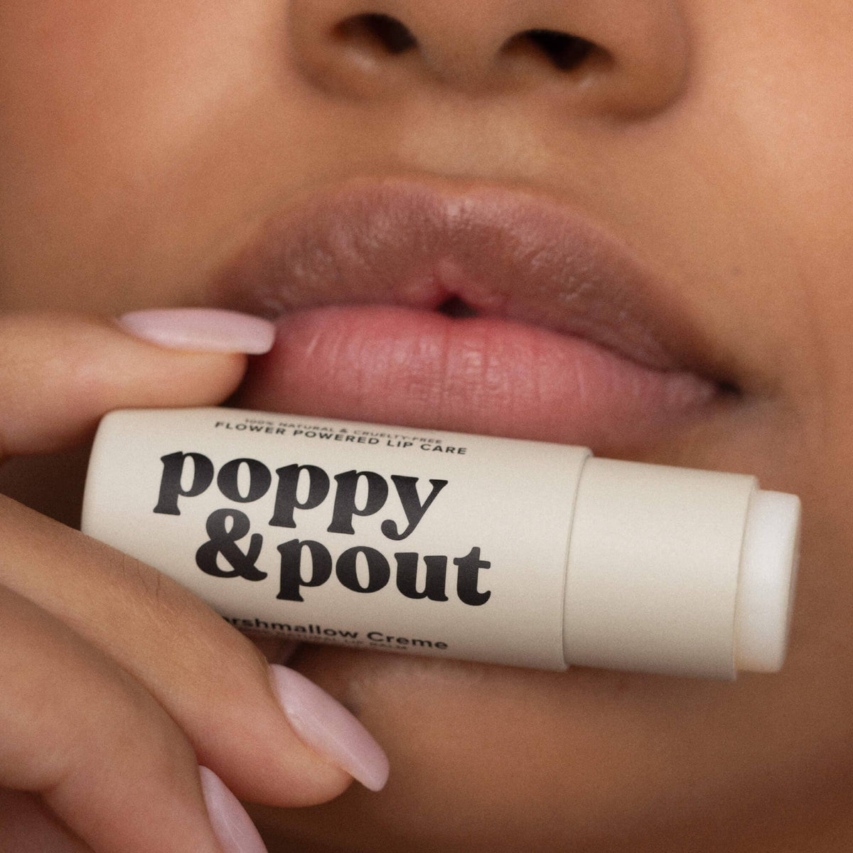 Poppy & Pout Lip Balm, Marshmallow Creme