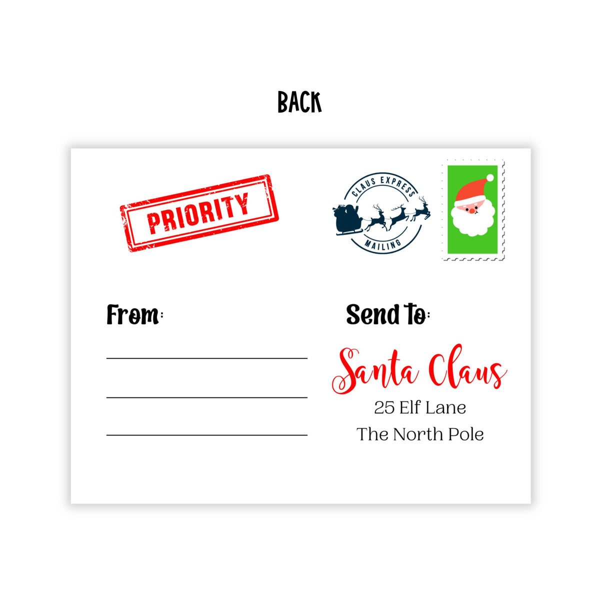 Dear Santa Postcards