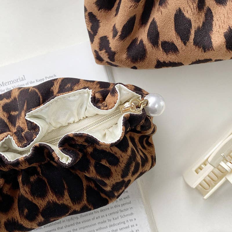 Vintage Leopard Cosmetic Bag