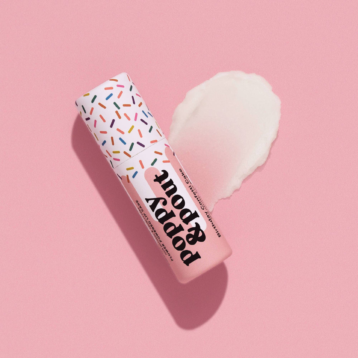 Poppy & Pout Lip Balm, Birthday Confetti Cake