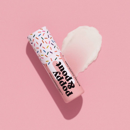 Poppy & Pout Lip Balm, Birthday Confetti Cake