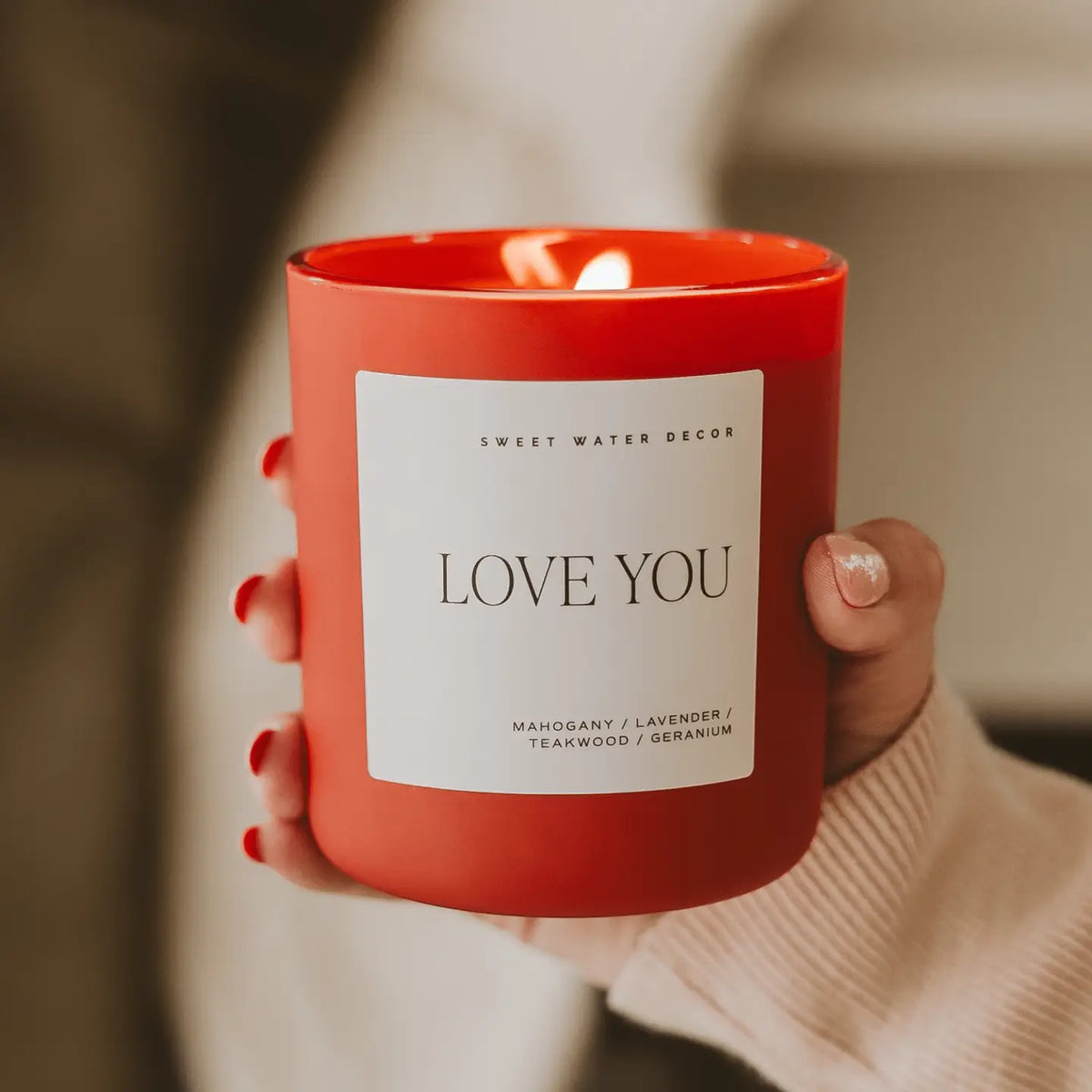 Red "Love You" 15oz. Candle