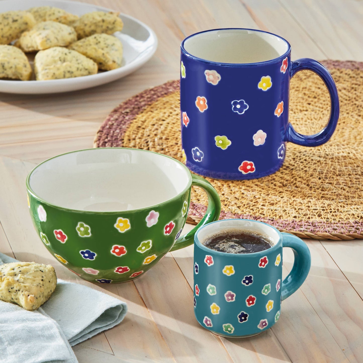 Ditzy Flower Latte Mug