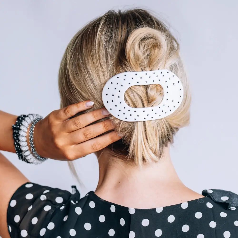 Large Round Flat Hair Clip