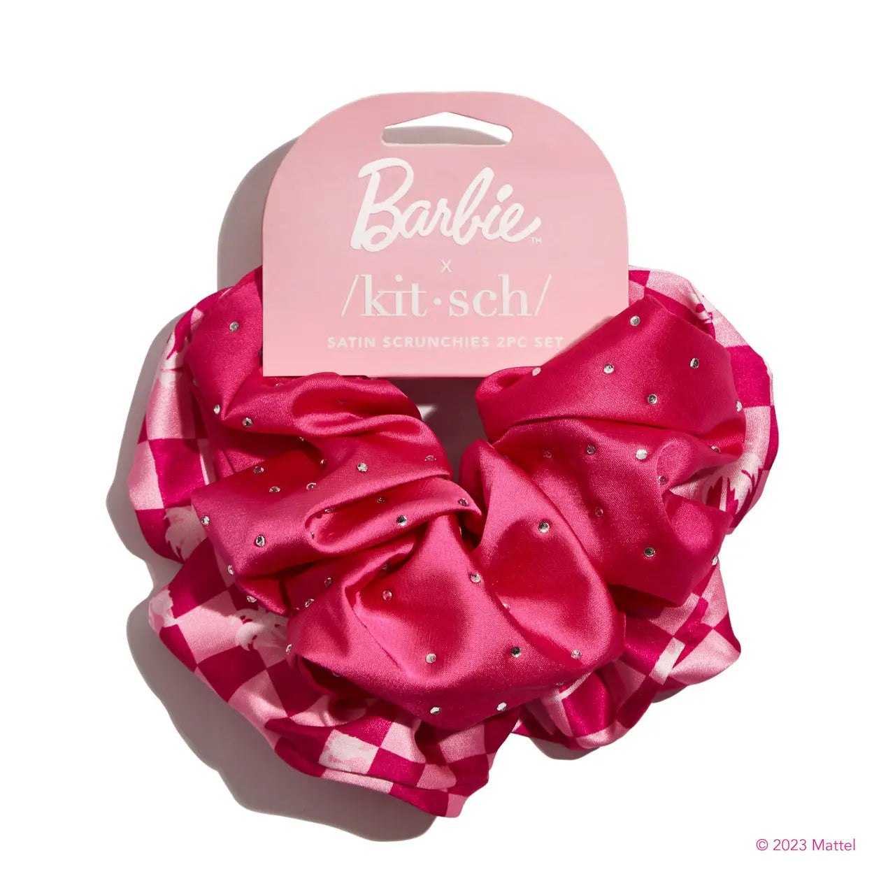 Barbie x Kitsch Satin Scrunchies