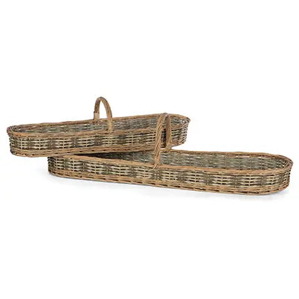 Oval Willow Tray Basket