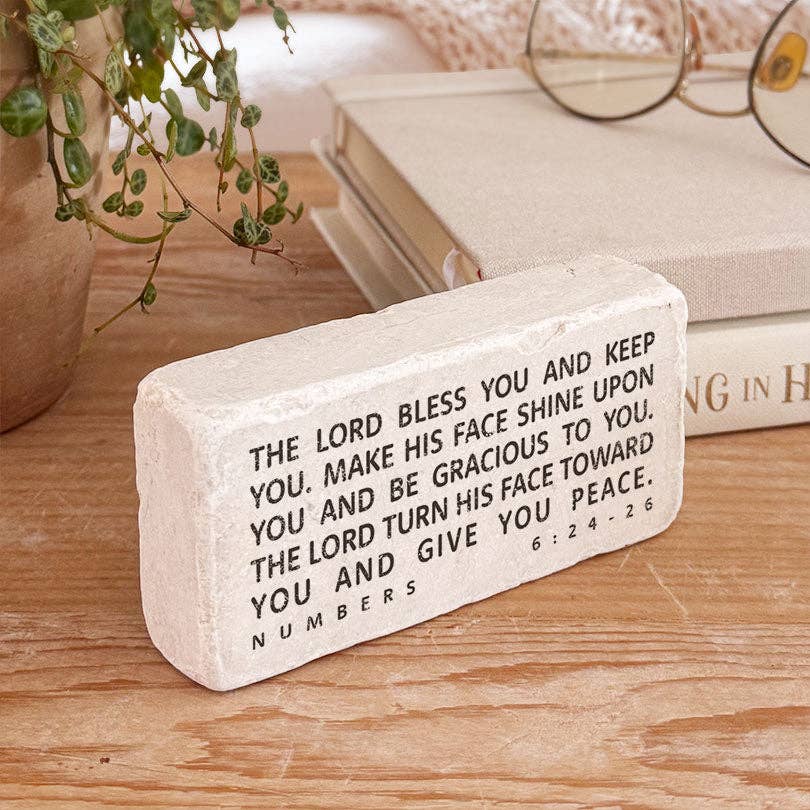 Art Scripture Stone Numbers 6:24-26