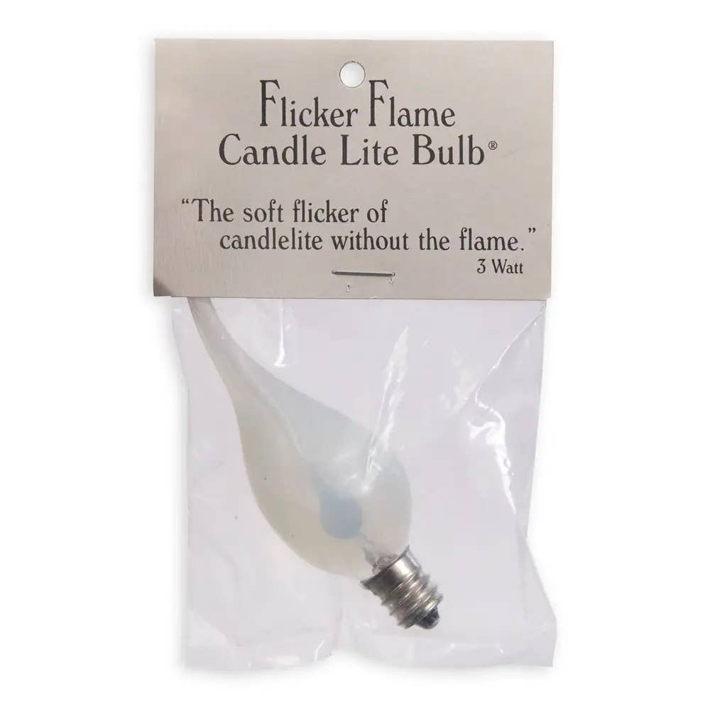 3 watt Silicone Candle-Lite  Flicker Flame Light Bulb