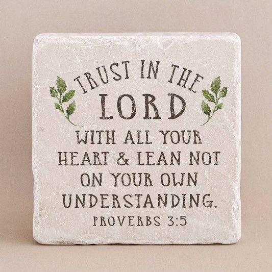 Art Scripture Stone Proverbs 3:5