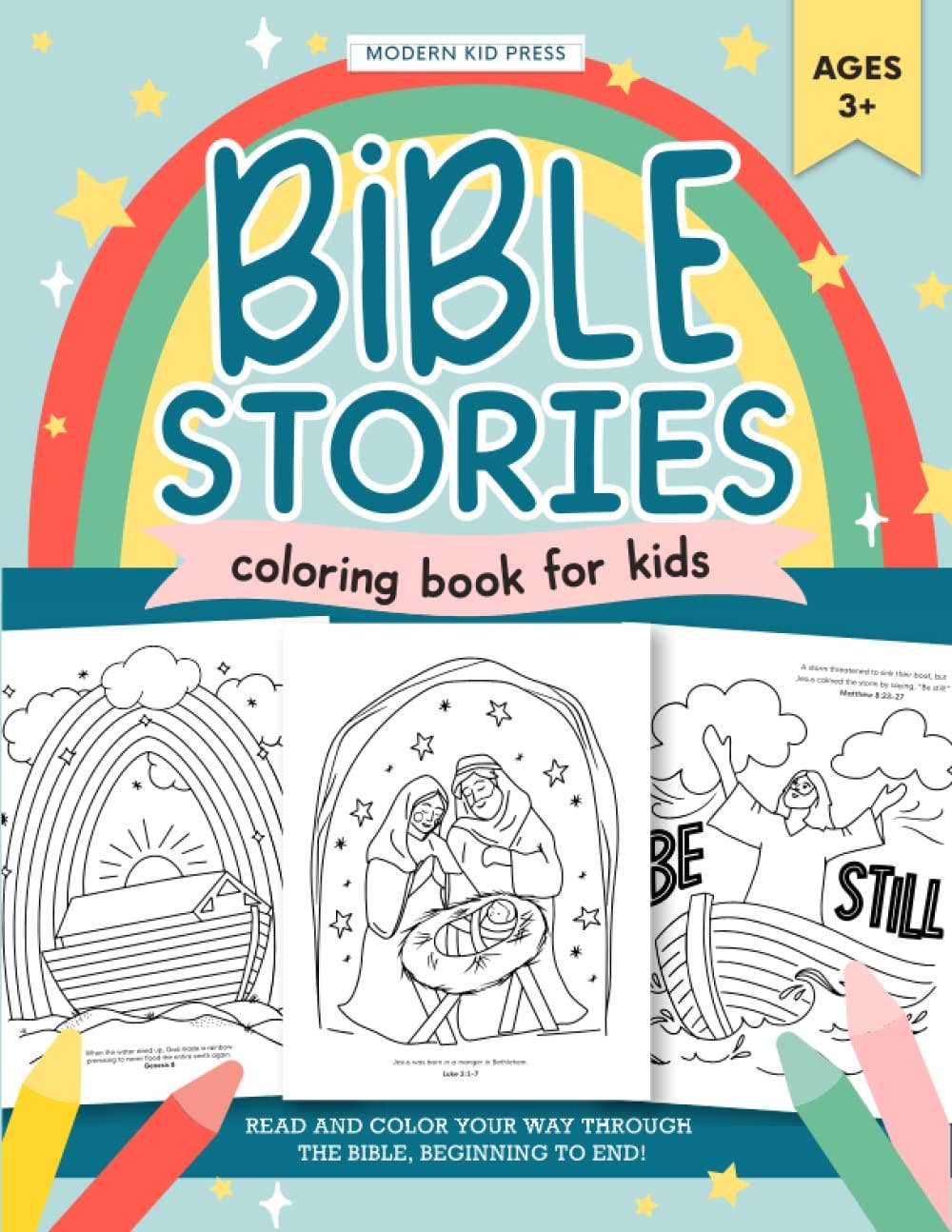 Bible Stories Christian Coloring Book
