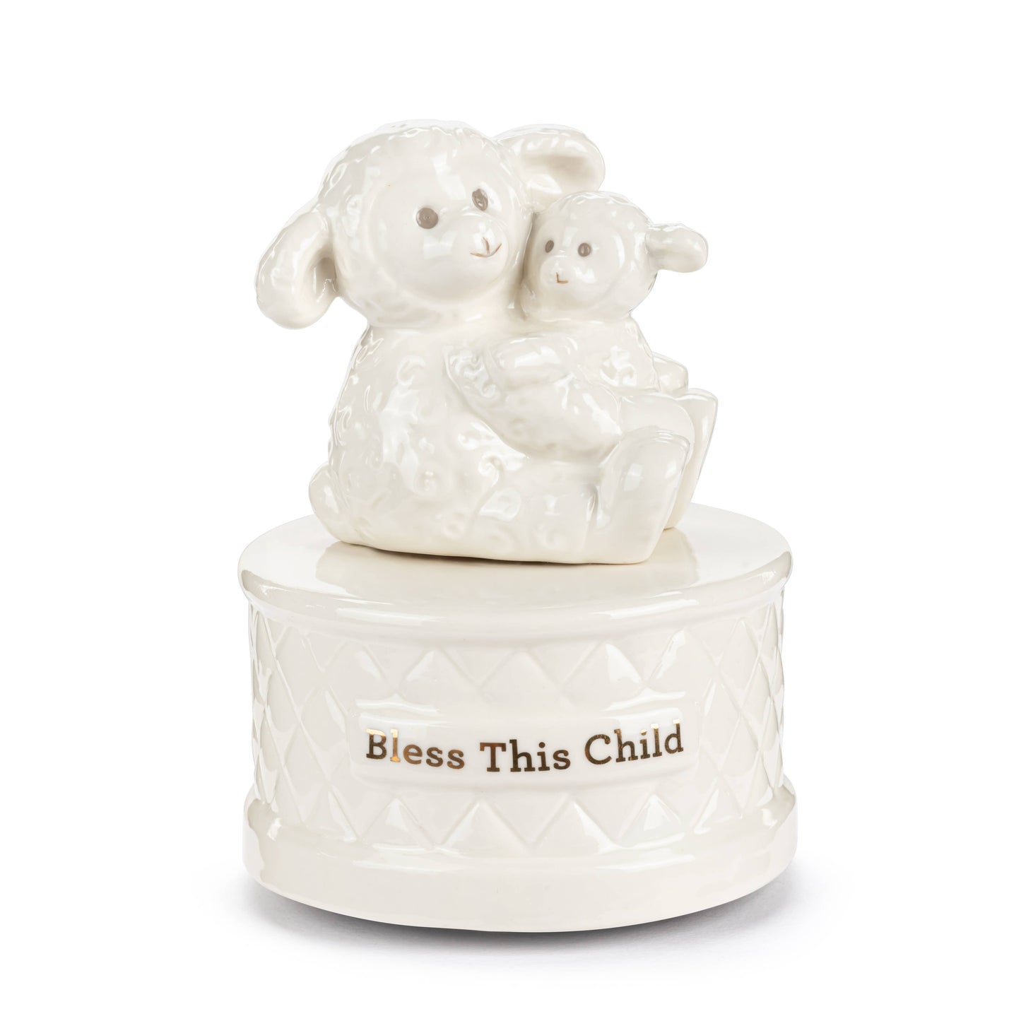 Prayer Ceramic Lamb Music Box