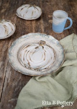 Pumpkin Shape Dessert Plate