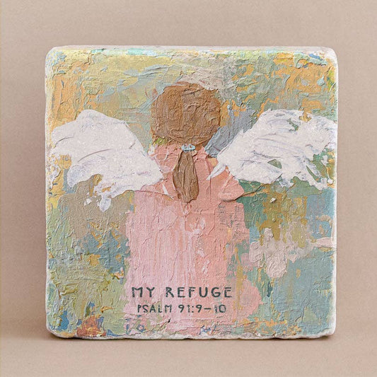 Art Scripture Stone Psalm 91:9-10
