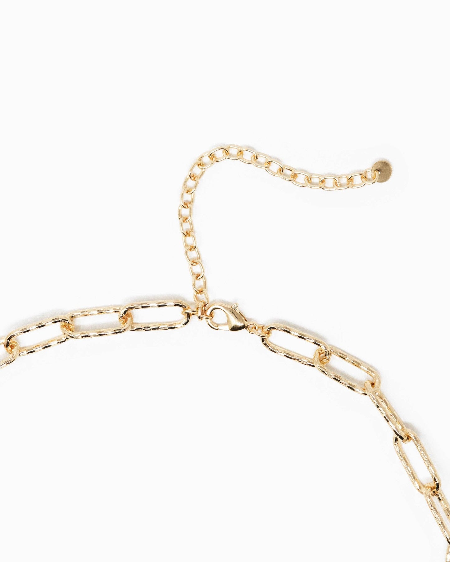 Textured Large Chain Necklace