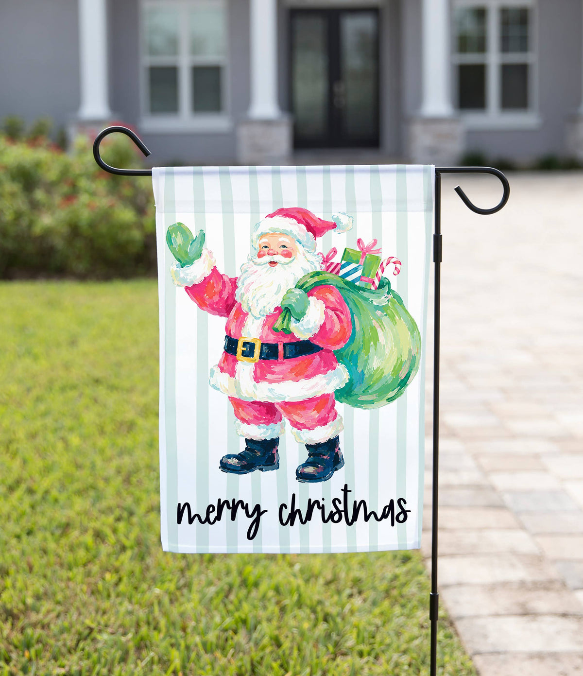 Jolly Santa Claus Garden Flag