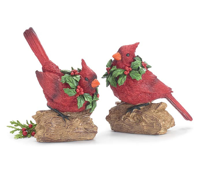 Cardinal Perched on Log