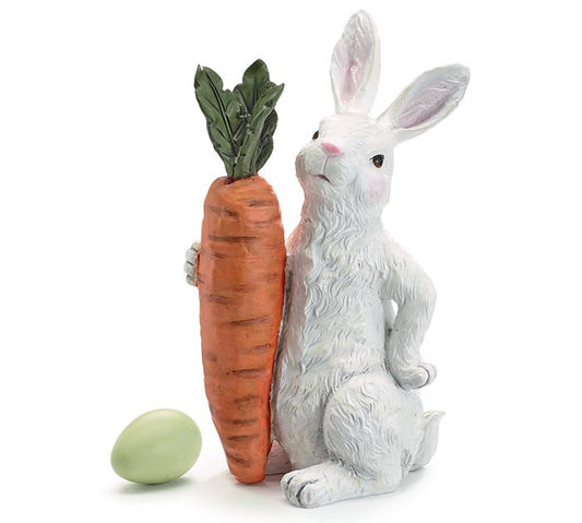 Bunny with Carrot Figurine