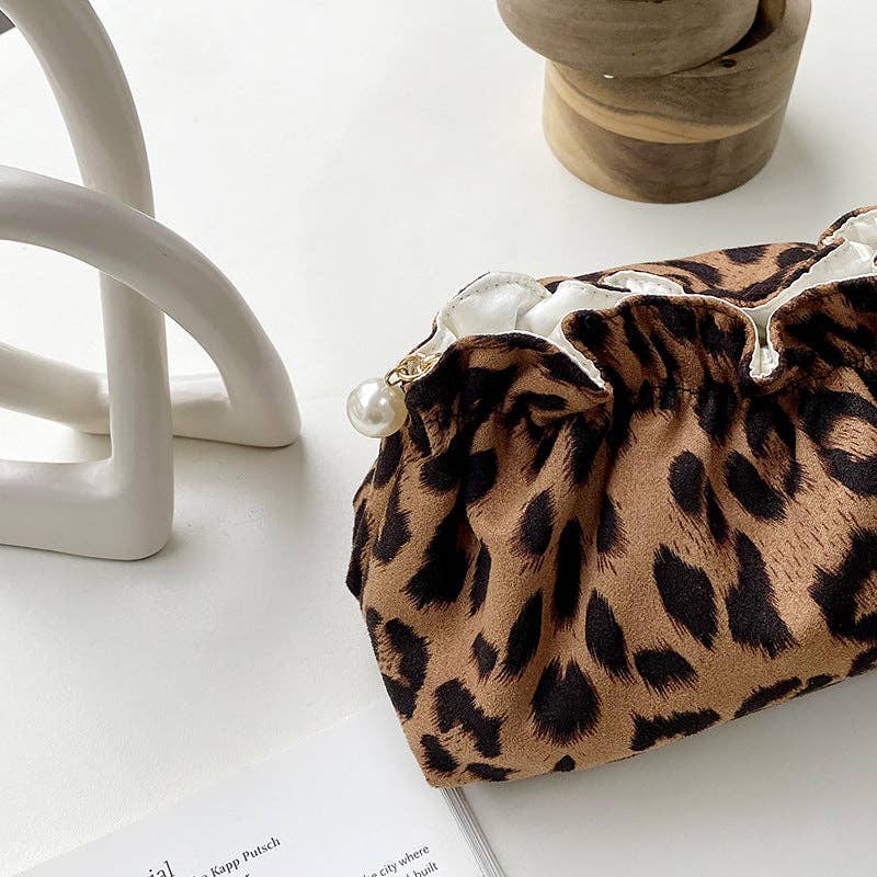 Vintage Leopard Cosmetic Bag