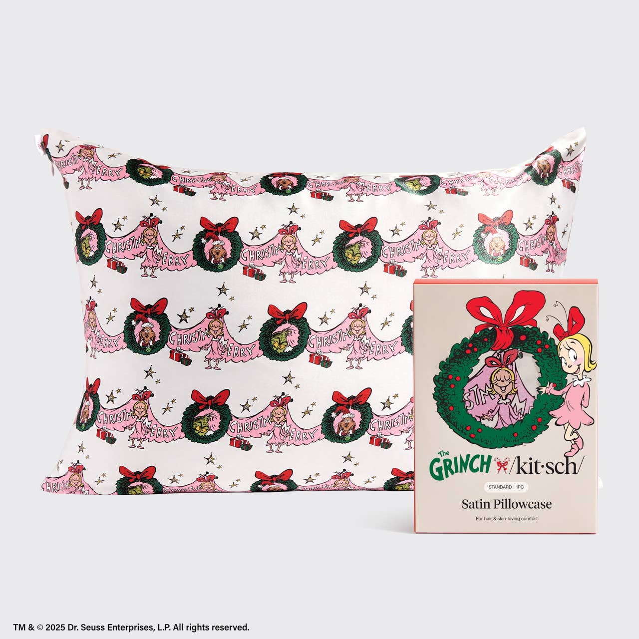The Grinch x Kitsch Satin Pillowcase