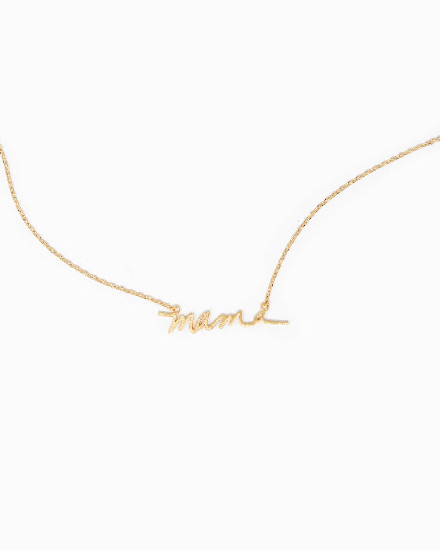 Cursive "Mama" Pendant Necklace