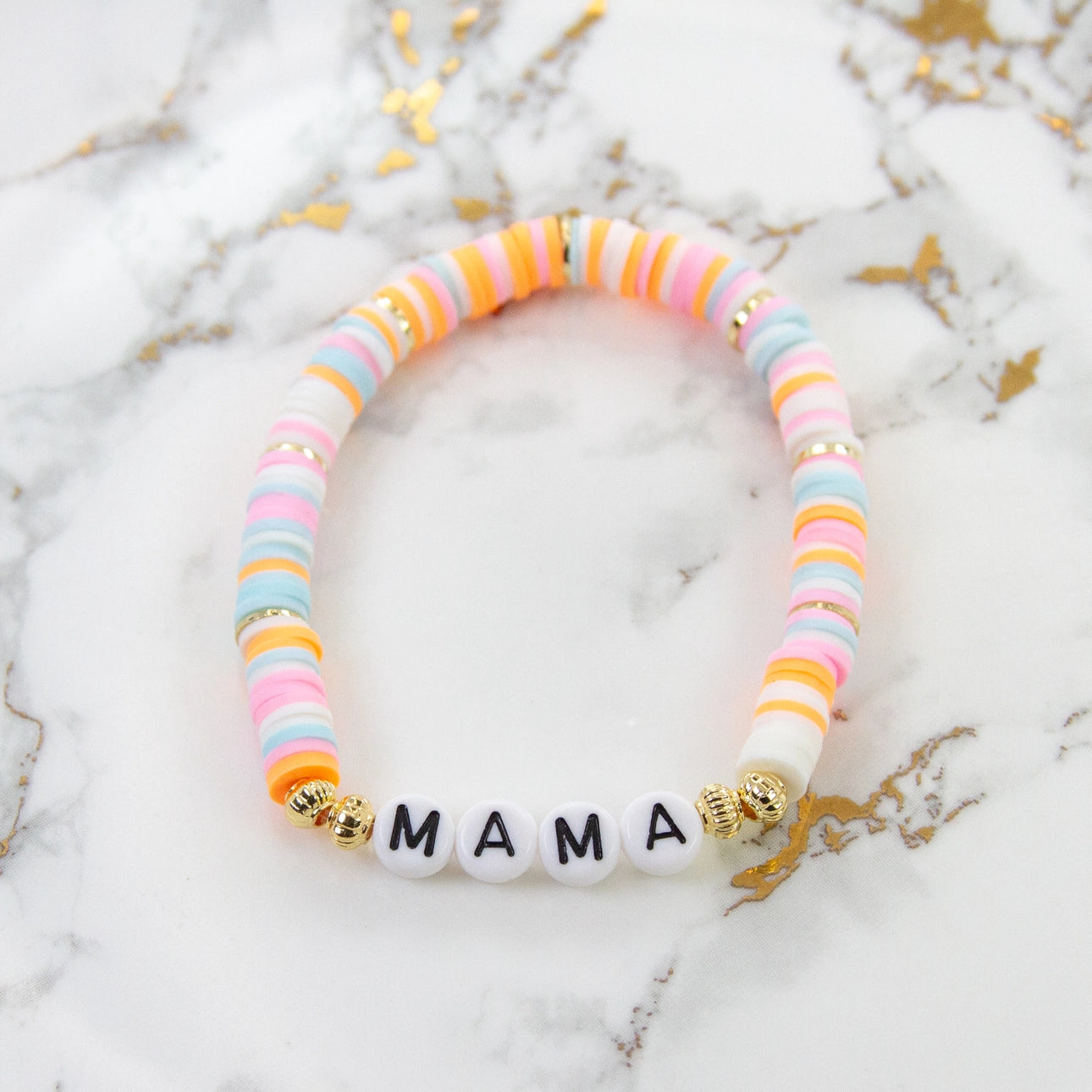 "Mama" Heishi Bracelet