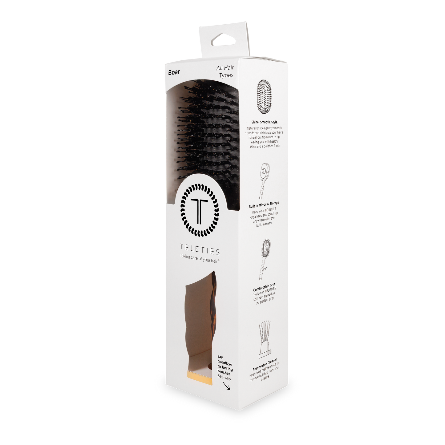 Boar Bristle Hair Brush