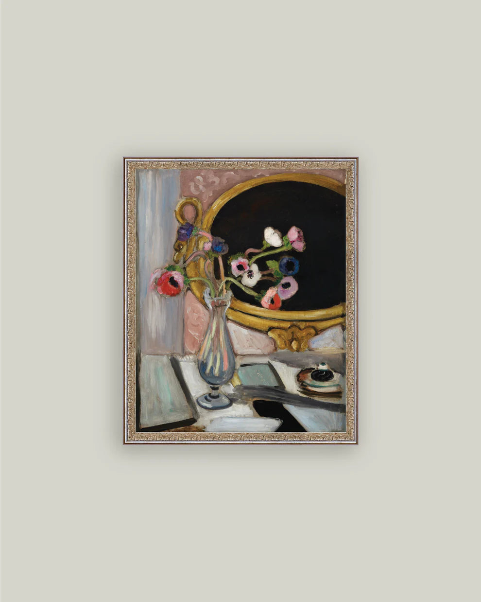 18x22 Anemone and Mirror Picture Frame