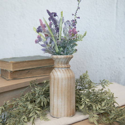 Distressed Wood Vase