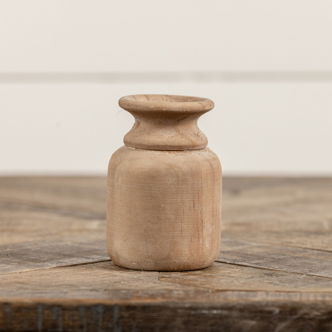 Distressed Wood Vase