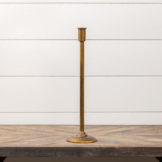 Tall Gold Taper Candlestick