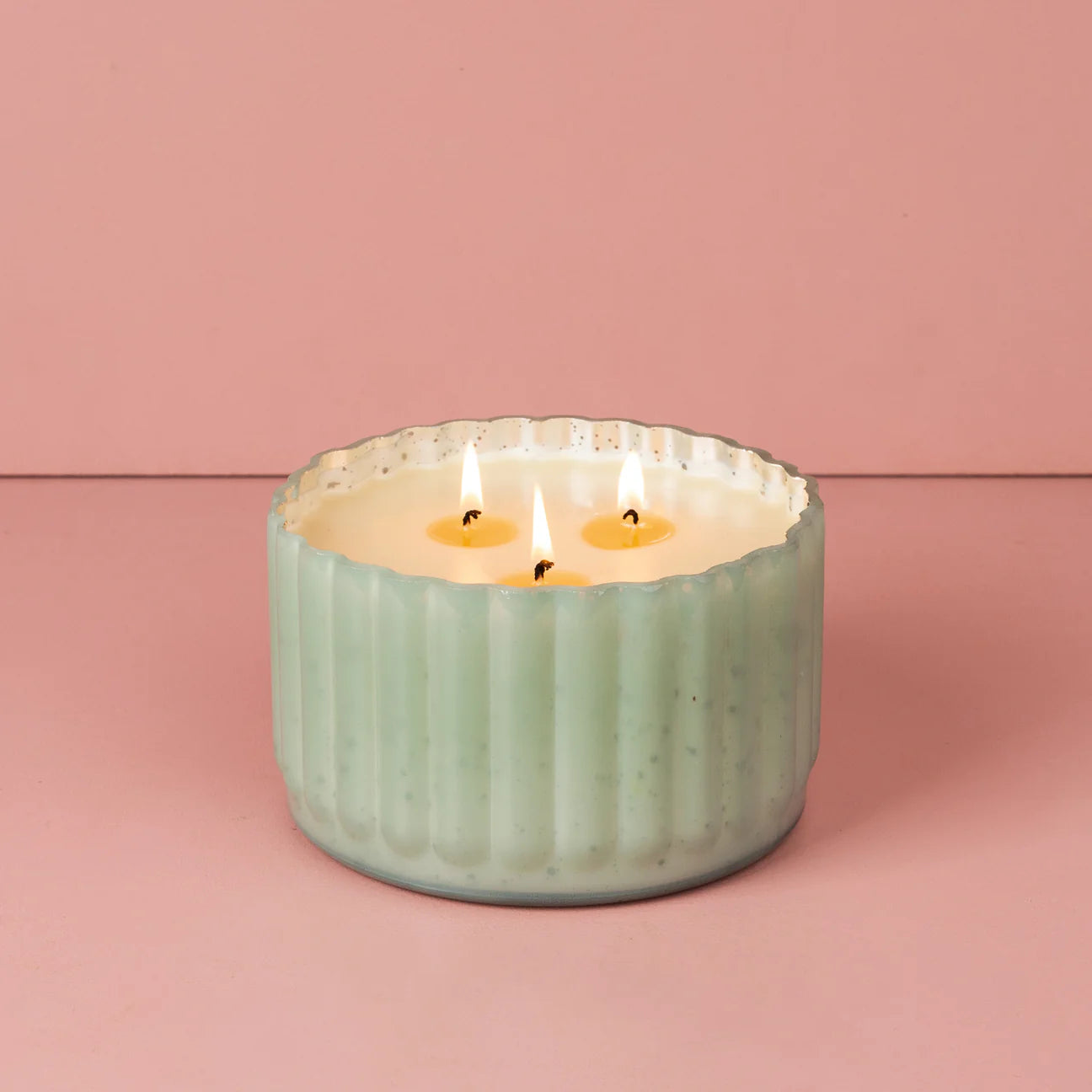 Bridgewater Large Green Glass Candle