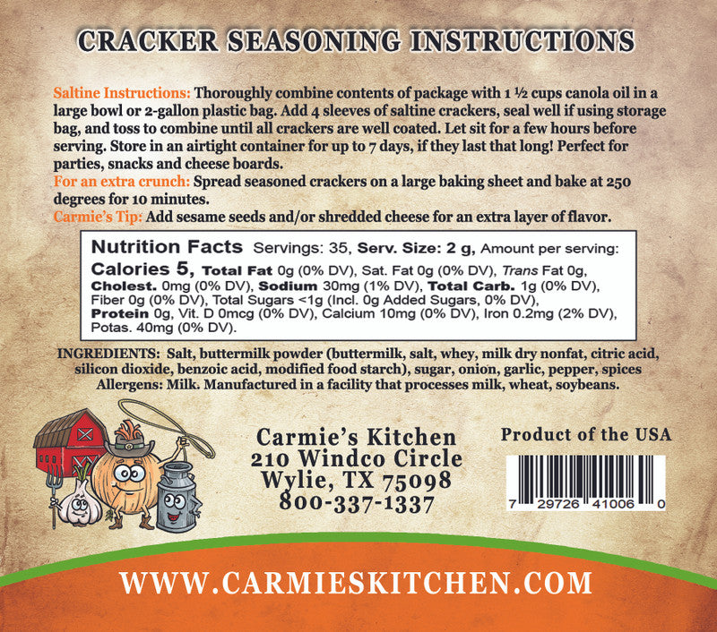 Buttermilk Ranch Cracker Mix