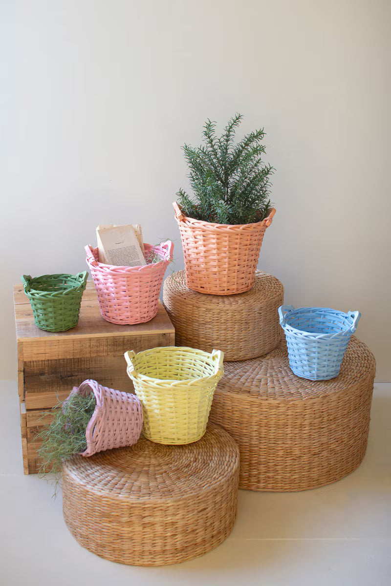 Multi-Color Willow Easter Basket