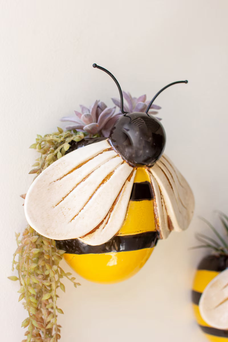 Ceramic Bee Wall Planter