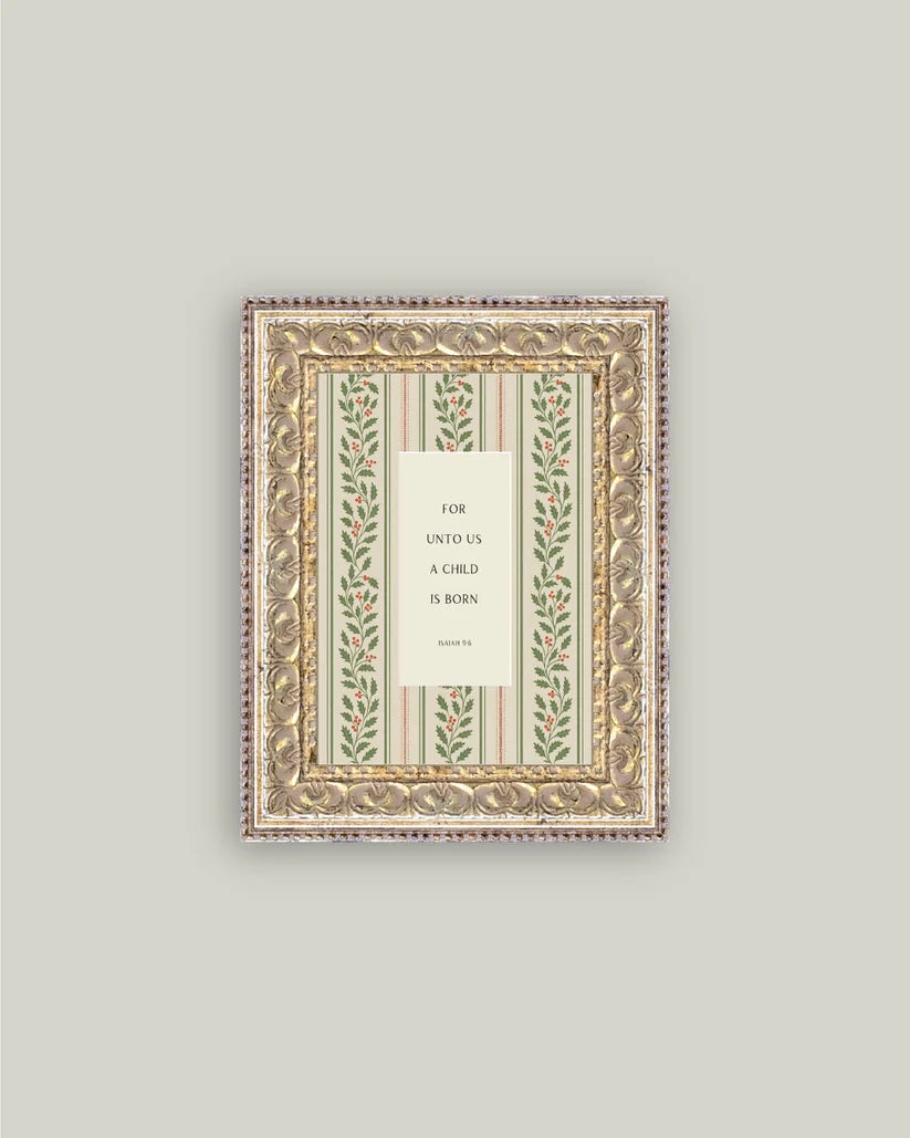 5x7 "A Child Is Born" Frame