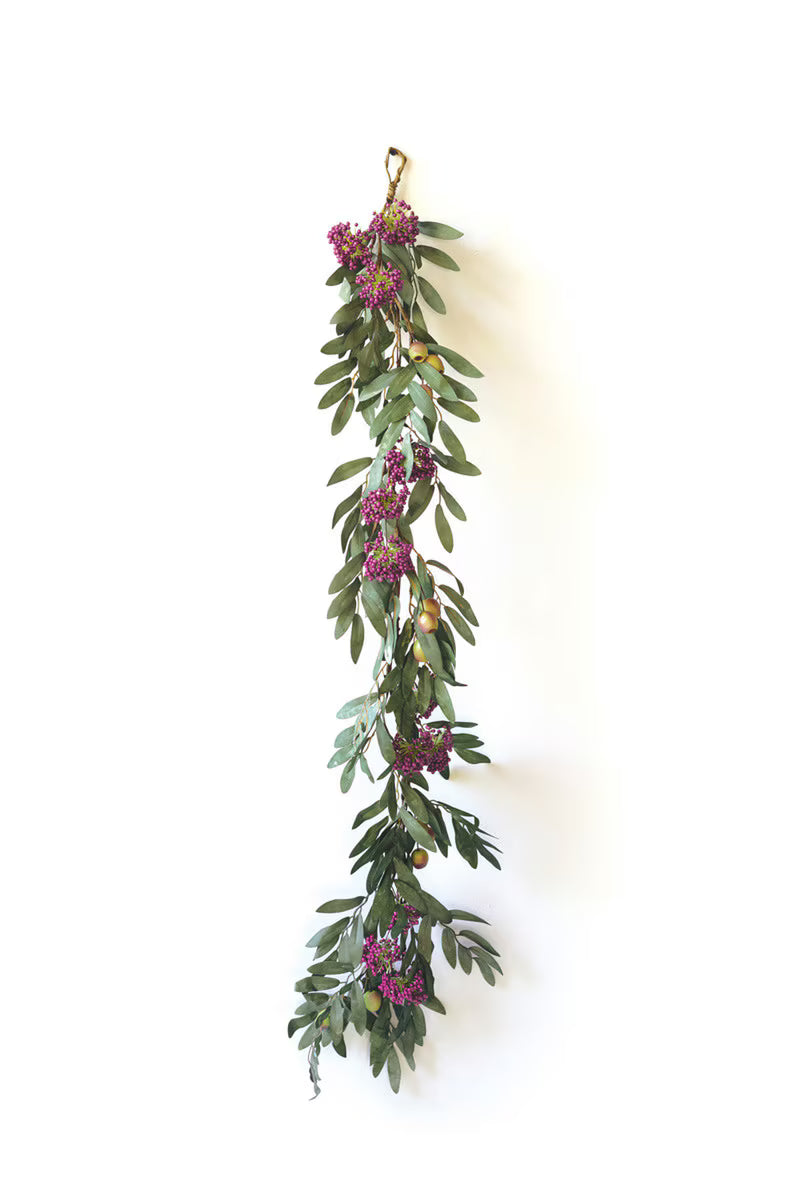 48" Purple Botanical Garland