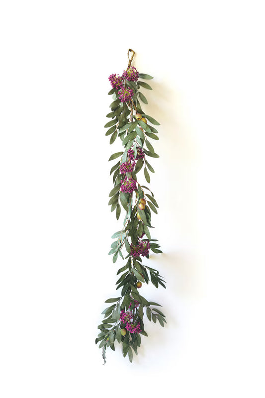 48" Purple Botanical Garland