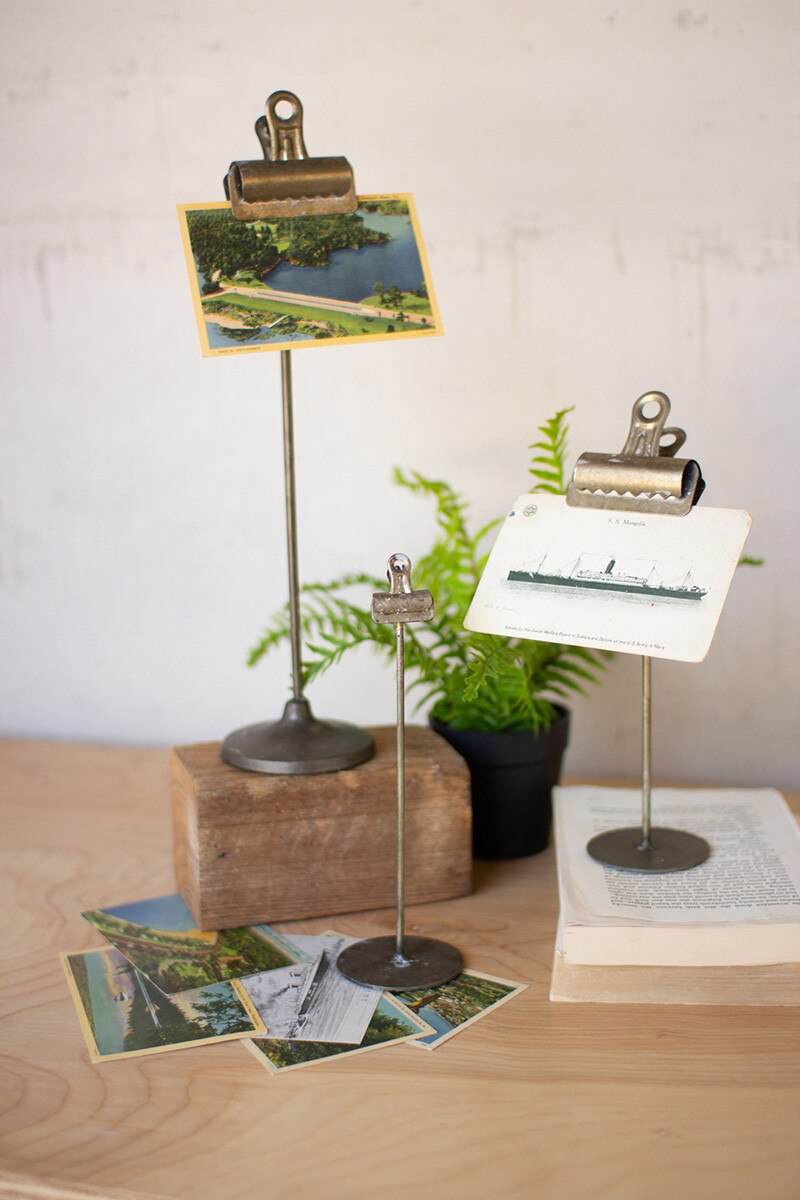 Metal Note Clip On Stand
