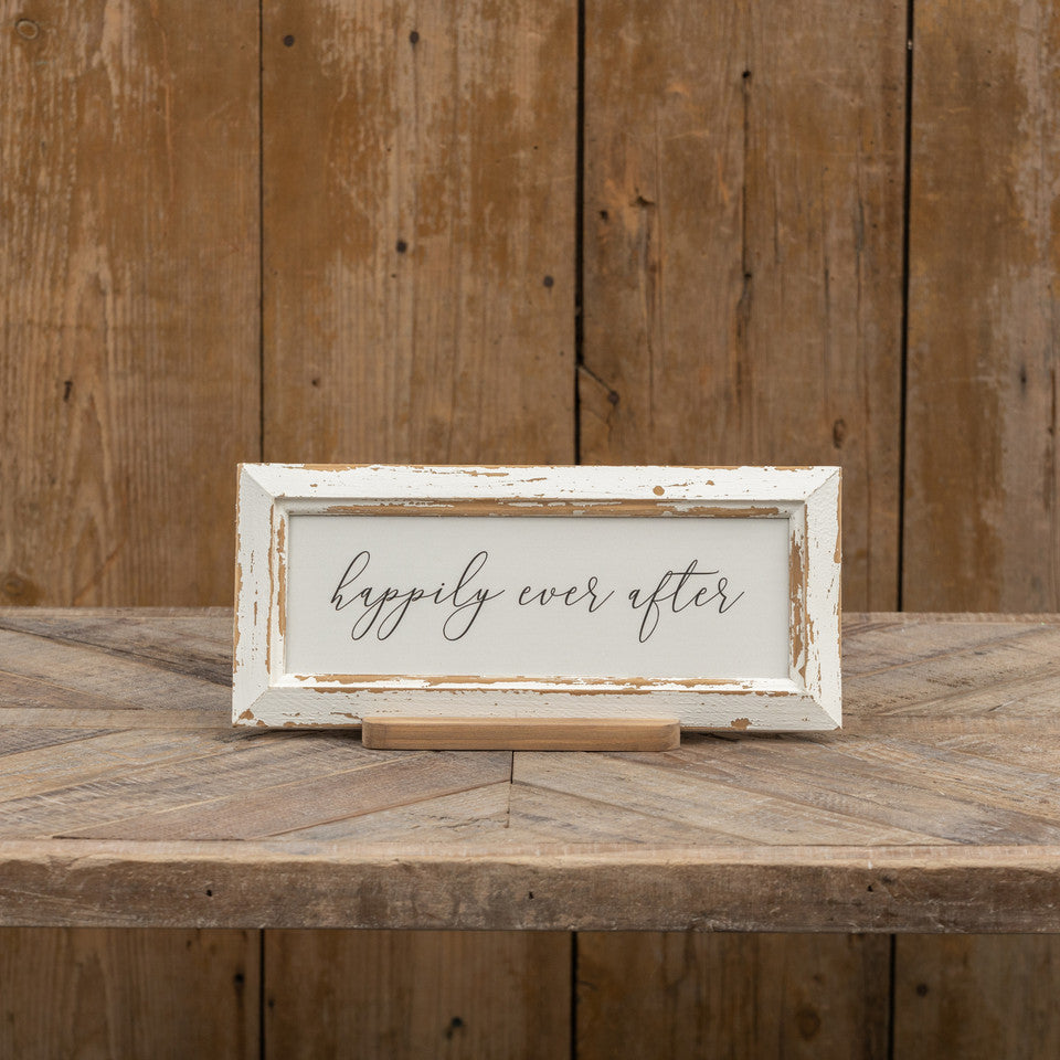 "Happily Ever After" Tabletop Sign