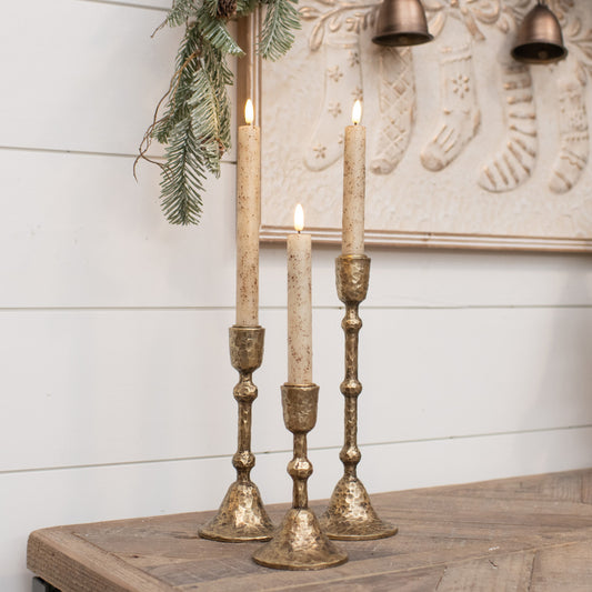 Gold Taper Candle Holders