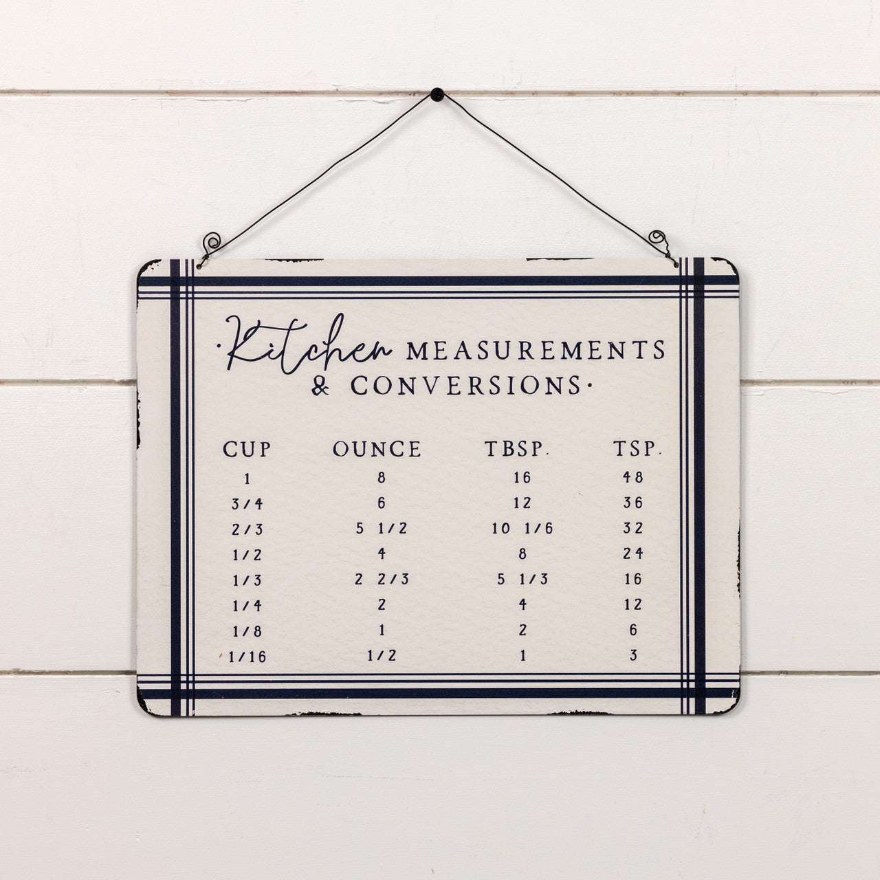 Kitchen Measurements Sign