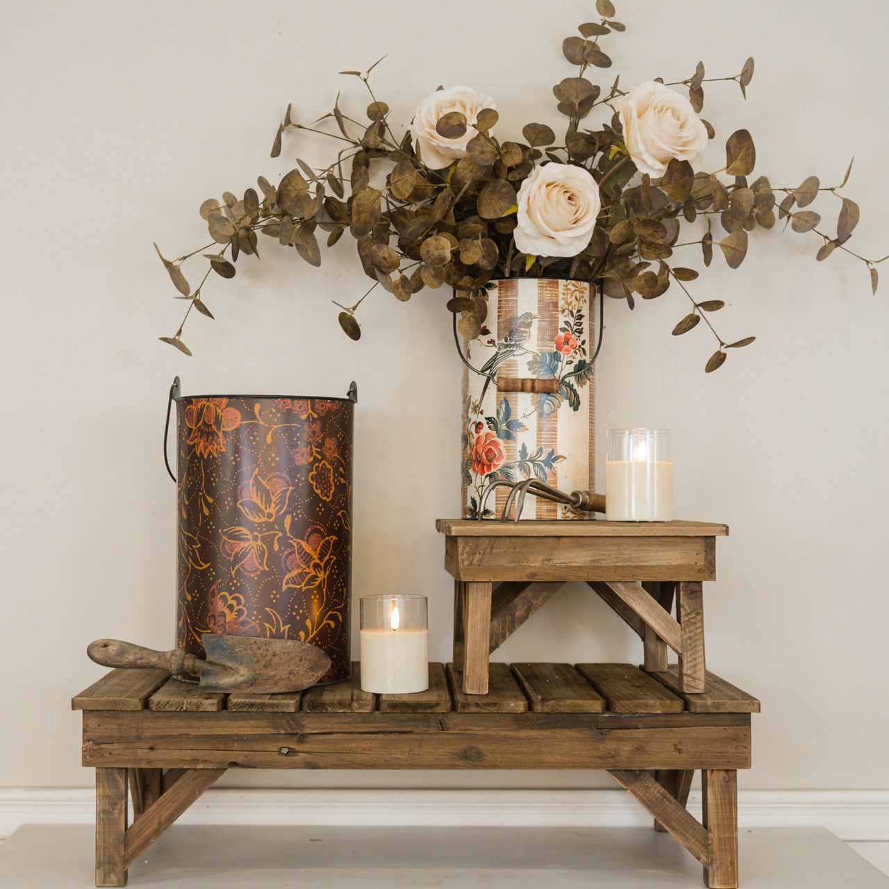 Victoria's Terrace Metal Buckets