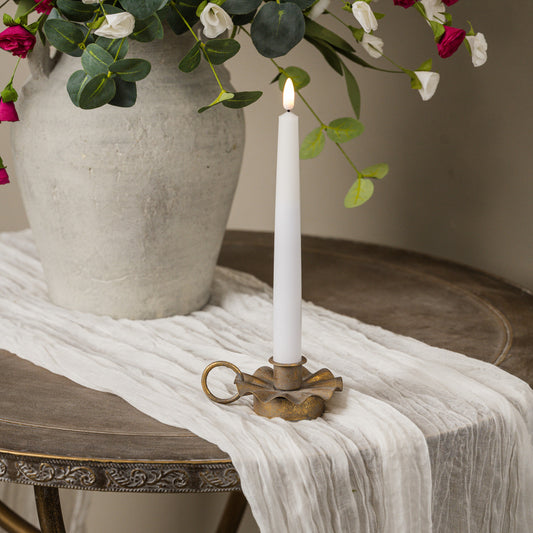 Ruffled Taper Candle Holder