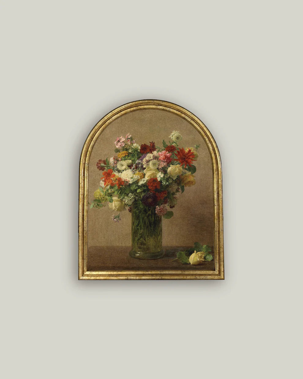 12x15 Flowers in Vase Arch Picture Frame