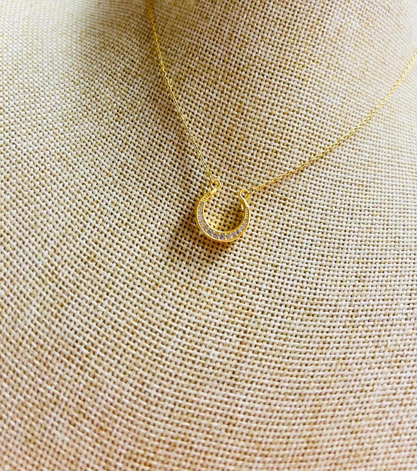 Gold Horseshoe Necklace