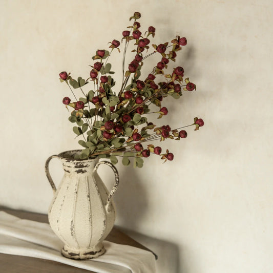 32" Burgundy Floral Pod Spray