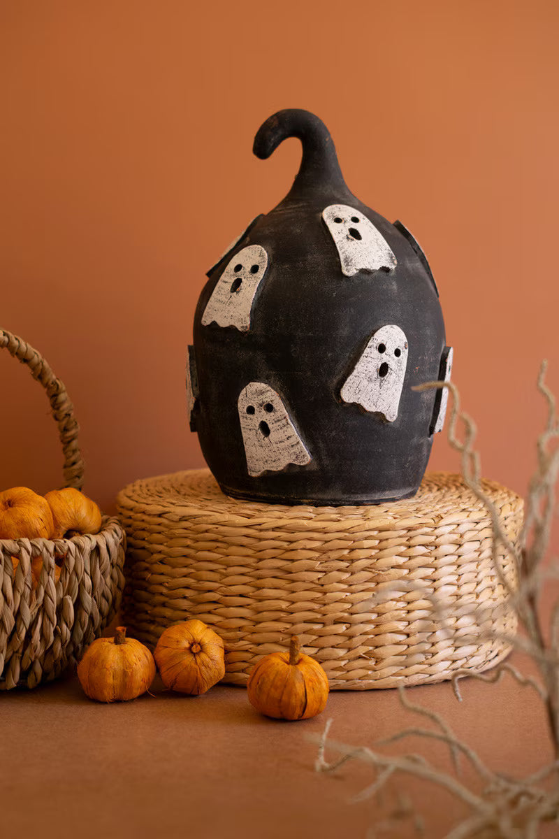Pumpkin with Ghosts Luminary